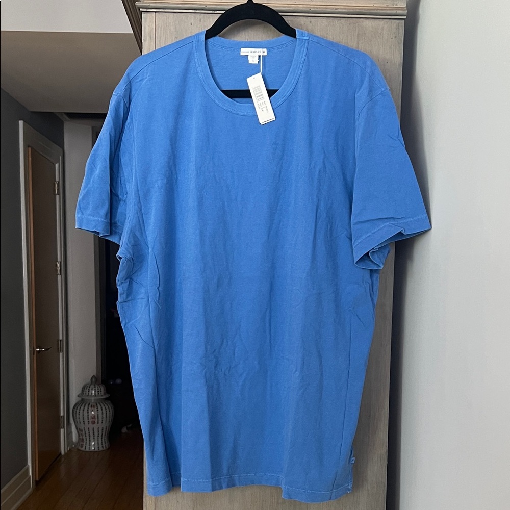 James Perse Vibrant Blue Short Sleeve Tee